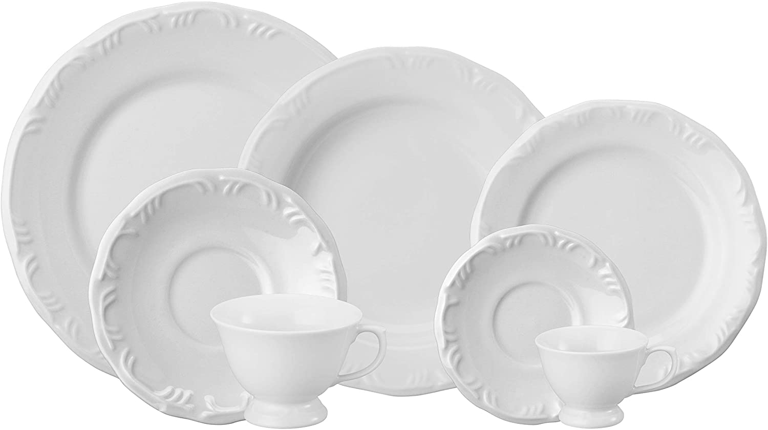 Aparelho Jantar, Chá e Café 42 Peças Porcelana Schmidt - Dec